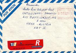 Argentina 1996 Syria UNTSO UNDOF Ausbat Observer Peacekeeping Registered Cover - Militaria