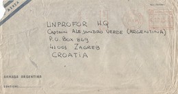 Argentina 1994 UNPROFOR Croatia Ex-Yugoslavia Peacekeeping Incoming Naval Cover - Militaria