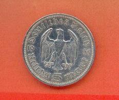 ALLEMAGNE - DEUTSCHESREICH : 5 REICHSMARK 1935 G - 5 Reichspfennig