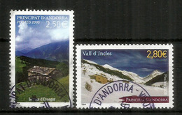 Bordes De L’Ensegur & Vallée D'Incles, Deux Timbres Hautes Faciales  5,30 ‎‎€, Pour Lettres R,oblitérés, 1 ère Qualité - Oblitérés