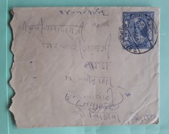 20115# INDE ENVELOPPE ENTIER POSTAL ETATS PRINCIERS JAIPUR STATE POSTAGE 1930 INDIA - Jaipur