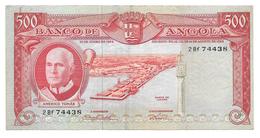 Billet De Quinhentos Escudos (500 Escudos) ANGOLA 1962 (Rhinocéros) - Angola