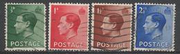 Great Britain 1936. Scott #230-3 (U) King Edward VIII  *Complete Issues* - Usados