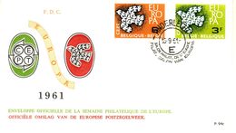 BELGIUM 1961 EUROPA CEPT FDC - 1961