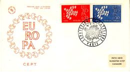 FRANCE  EUROPA CEPT 1961  FDC - 1961