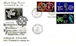 GREAT BRITAIN  1961 EUROPA CEPT  FDC - 1961