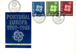 PORTUGAL  EUROPA CEPT 1961  FDC /postmark LISBOA/ - 1961