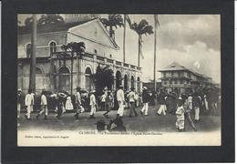 CPA Guyane écrite Procession - Cayenne