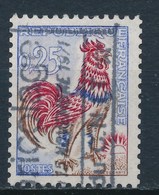 France - Coq De Decaris YT 1331b Roulette N° Rouge Au Verso Obl - 1962-1965 Haan Van Decaris