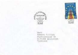 Aland 1998 Jyvaskyla European Union Flag Cover - Europese Instellingen