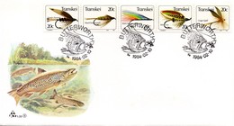 Transkei - 1984 Fishing Flies (5th Series) FDC # SG 133a , Mi 132-136 - Transkei