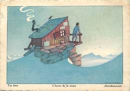 Gd Format :environ15cms X10cms -ref Y165 - Illustrateurs -illustrateur Samivel -montagne -le Refuge -la Soupe - - Samivel