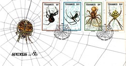 Transkei - 1987 Spiders FDC # SG 205-208 , Mi 206-209 - Spiders