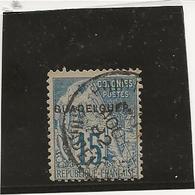 GUADELOUPE - N° 19 AD -VARIETE ERREUR SURCHARGE GUADELOUEP-ANNEE 1891 - COTE :110 € - Usados