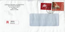 Portugal , 1996 , 700 Years Of Portuguese As An Official Language , Registration Label Municipio 4000 Porto - Lettres & Documents