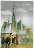 DUBAI - A Camel Caravan Blends The Past And The Present Of Dubai - 3d Lenticular Postcard - Format: 11 X 16 Cm - Dubai