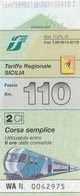 TARIFFA REGIONALE SICILIA / CORSA SEMPLICE  - FASCIA 110 KM - Europa