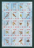 Denmark. Christmas Sheet 1996. Danish Church Calgary Canada. Owl,Birds - Full Sheets & Multiples