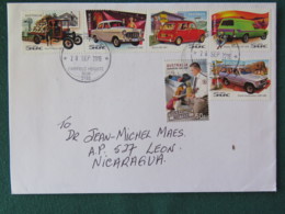 Australia 2016 Cover To Nicaragua - Cars - Quarantine Matters - Fruits - Lettres & Documents