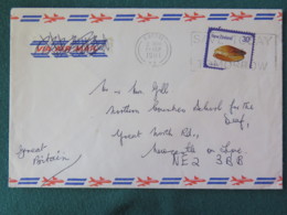 New Zealand 1981 Cover To England - Shell (damaged Stamp) - Briefe U. Dokumente