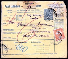 Hungary Hajdunanas 1914 / Parcel Post, Postai Szallitolevel, Bulletin D' Expedition / Debreczen - Colis Postaux