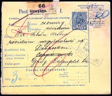 Hungary Geres P. Ugyn 1914 / Parcel Post, Postai Szallitolevel, Bulletin D' Expedition / To Debreczen - Paquetes Postales