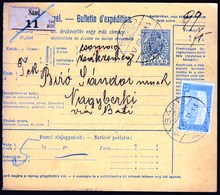 Hungary Sasd 1917 / Parcel Post, Postai Szallitolevel, Bulletin D' Expedition / To Mosdos - Paketmarken