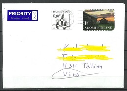 FINNLAND Finland 2018 Cover To Estonia Estland - Lettres & Documents