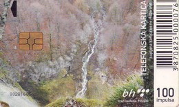 BOSNIA Y HERZEGOVINA. BA-PTT-0055. Waterfall "Skakavac". 100U. (528) - Bosnie