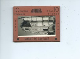 Nivelles Snapshots 1940 ( 10 Photos Sur Les Ruines De Nivelles 1940  ) TRES RARE Nivelles Bombardé !!! - Nijvel