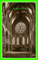 LINCOLN, UK - LINCOLN CATHEDRAL , SOUTH TRANSEPT & BISHOP'S EYE - REAL PHOTO - WALTER SCOTT - - Lincoln