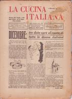 °°° La Cucina Italiana Roma 1936 Dicembre N.12 A. 8  °°° - Maison, Jardin, Cuisine