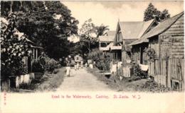 ROAD TO THE WATERWORKS CASTRIES SAINT LUCIA ,JOLI PLAN ANIME  REF 58283 C - St. Lucia