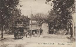 VENISSIEUX -RHONE - - LES MARRONNIERS -  CARTE SEPIA - ANNEE 1932 - TB - Vénissieux