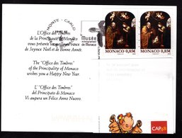 Monaco  - Timbres De NÖEL 2018 Sur Carte Postale - Brieven En Documenten