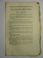 BULLETIN DES LOIS De JANVIER 1822 - POPULATION DU ROYAUME PAR DEPARTEMENT POUR 1821 - RECENSEMENT - LETTRES PATENTES - Decreti & Leggi