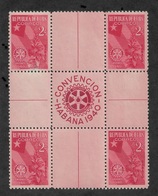 CUBA 1940 Gutter Block Scott # 362,XF MNH**OG (RN-5), Large ! - Ongebruikt