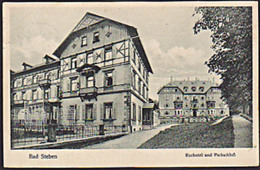 AK Bad Steben Karte Mit Kurhotel Und Parkschloss Vom 21.6.26 Nach Dresden - Bad Steben