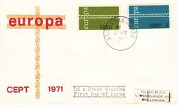 IRELAND  1971 EUROPA CEPT  FDC - 1971