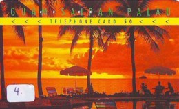 Télécarte GUAM - SAIPAN  PALAU Sur JAPON - GUAM - SAIPAN - PALAU Related (4)   Telefonkarte Phonecard Japan - Paysages