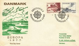 DENMARK 1977 EUROPA CEPT FDC - 1977