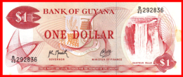 GUAYANA   ------    BILLETE DE 1 DOLAR DE LA GUAYANA - Guyana