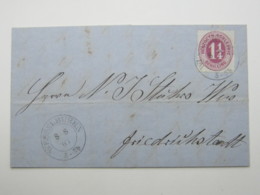 1867 ,WESSELBUREN , Klarer Stempel Auf Brief Mit Inhalt - Schleswig-Holstein