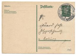 Deutsches Reich Postkarte With Special Cancel Neustadt Coburg Die Bayerische Puppenstad (doll Town) - Bambole