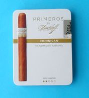 PRIMEROS By Davidoff - DOMINICAN Handmade Cigars - Tin Box * Cigar Cigarette Zigaretten Cigarros Tobacco Tabak - Boites à Tabac Vides