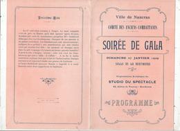 Programme, Ville De NANCRAS,17, Comité Des Anciens Combattants ,soirée De Gala, 1929,  , 2 Scans ,frais Fr 1.55 E - Programmes