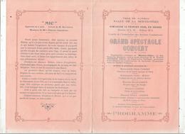 Programme, Ville De NANCRAS,17, GRAND SPECTACLE CONCERT, Salle De La Bertignère, 1928,  , 2 Scans ,frais Fr 1.55 E - Programma's