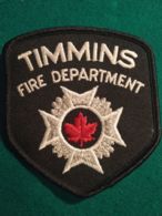 Vigili Del Fuoco Patch  Timmins Fire Department Canada - Pompiers