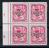 Belgie OCB 812 (**) In Blok Van 4. - Typos 1967-85 (Löwe Und Banderole)