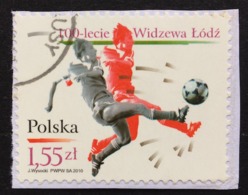 Poland Used 2010 The 100th Anniversary Of Widzew Lodz Football Club, Soccer - Oblitérés